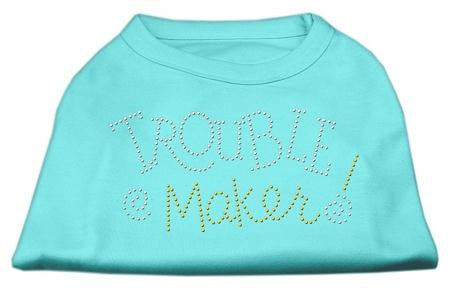 Trouble Maker Rhinestone Shirts Aqua M (12)