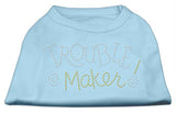 Trouble Maker Rhinestone Shirts Baby Blue M (12)