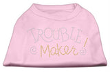 Trouble Maker Rhinestone Shirts Light Pink XXL (18)