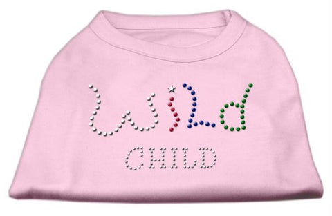 Wild Child Rhinestone Shirts Light Pink L (14)