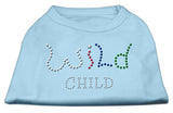 Wild Child Rhinestone Shirts Baby Blue XS (8)