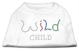 Wild Child Rhinestone Shirts White XS (8)