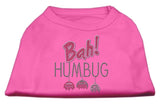 Bah Humbug Rhinestone Dog Shirt Bright Pink Lg (14)