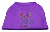 Bah Humbug Rhinestone Dog Shirt Purple Med (12)