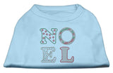 Noel Rhinestone Dog Shirt Baby Blue Lg (14)