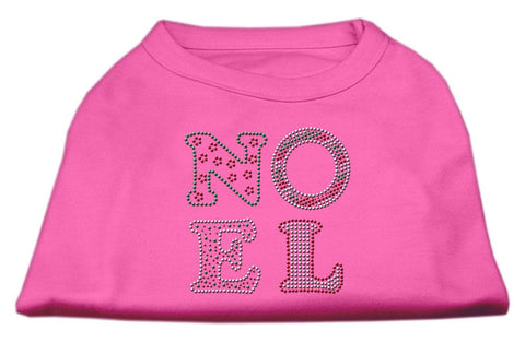 Noel Rhinestone Dog Shirt Bright Pink Med (12)