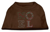 Noel Rhinestone Dog Shirt Brown Sm (10)