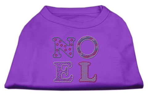 Noel Rhinestone Dog Shirt Purple Sm (10)