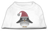 Santa Penguin Rhinestone Dog Shirt White XL (16)