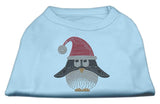 Santa Penguin Rhinestone Dog Shirt Baby Blue XXL (18)