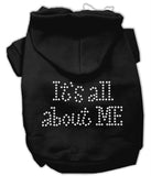 It's All About Me Rhinestone Hoodies Black L (14)