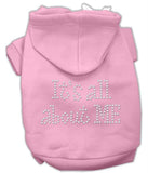 It's All About Me Rhinestone Hoodies Pink L (14)