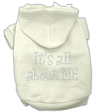 It's All About Me Rhinestone Hoodies Cream M (12)