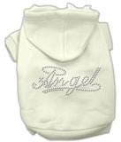 Angel Rhinestud Hoodie Cream L (14)