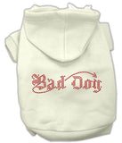 Bad Dog Rhinestone Hoodies Cream L (14)