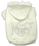 Bad Kitty Rhinestud Hoodie Cream L (14)