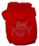 Bad Kitty Rhinestud Hoodie Red L (14)