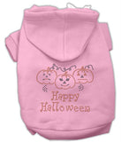 Happy Halloween Rhinestone Hoodies Pink M (12)