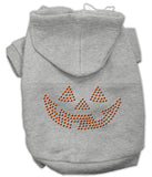 Jack O' Lantern Rhinestone Hoodies Grey L (14)