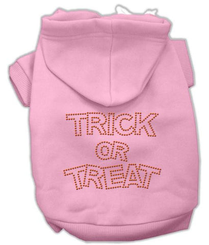 Trick or Treat Rhinestone Hoodies Pink L (14)