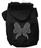 Rhinestone Bow Hoodies Black L (14)