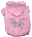 Rhinestone Bow Hoodies Pink S (10)