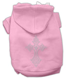 Rhinestone Cross Hoodies Pink L (14)