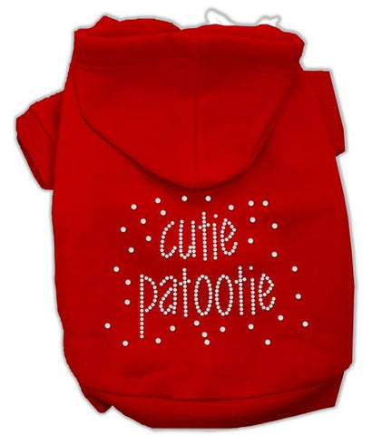 Cutie Patootie Rhinestone Hoodies Red XS (8)