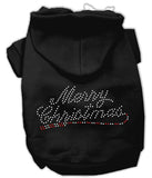 Merry Christmas Rhinestone Hoodies Black L (14)