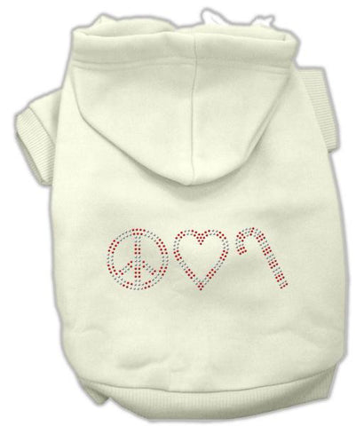 Peace, Love and Candy Canes Hoodies Cream M (12)