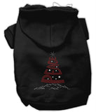 Peace Tree Rhinestone Hoodies Black M (12)