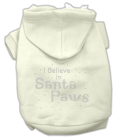 I Believe in Santa Paws Hoodie Cream L (14)