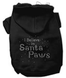 I Believe in Santa Paws Hoodie Black XXXL(20)