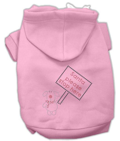 Santa Stop Here Hoodies Pink XS (8)