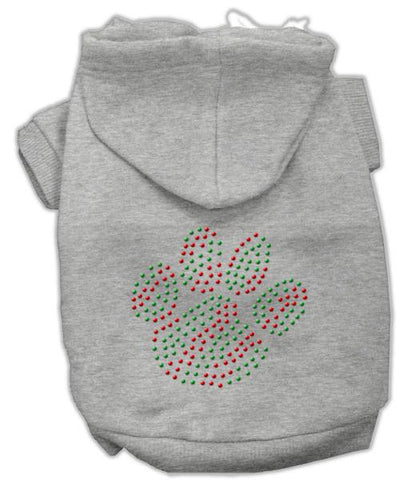 Holiday Paw Hoodies Grey XS (8)