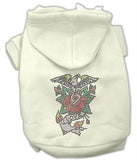 Eagle Rose Nailhead Hoodies Cream L (14)