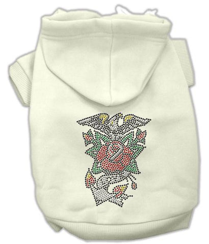 Eagle Rose Nailhead Hoodies Cream M (12)