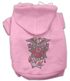 Eagle Rose Nailhead Hoodies Pink XS (8)