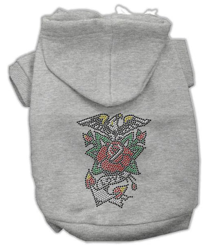 Eagle Rose Nailhead Hoodies Grey XXL (18)