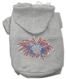 Fireworks Rhinestone Hoodie Grey XXXL(20)