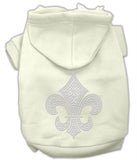 Fleur de lis Hoodies Cream XS (8)