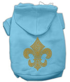 Gold Fleur De Lis Hoodie Baby Blue S (10)