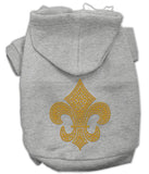 Gold Fleur De Lis Hoodie Grey XL (16)