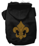 Gold Fleur De Lis Hoodie Black XXL (18)