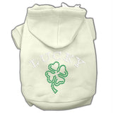 Four Leaf Clover Outline Hoodies Cream L (14)