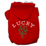 Four Leaf Clover Outline Hoodies Red L (14)