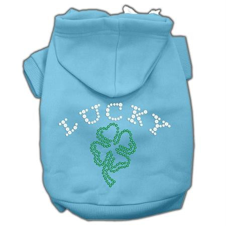 Four Leaf Clover Outline Hoodies Baby Blue M (12)