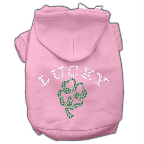 Four Leaf Clover Outline Hoodies Pink XXL (18)