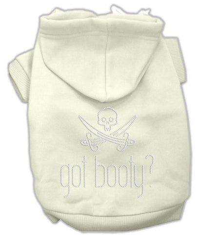 Got Booty Rhinestone Hoodies Cream M (12)