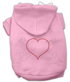 Heart and Crossbones Hoodies Pink XS (8)